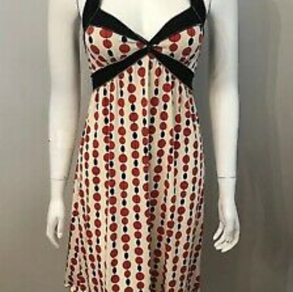 MAX STUDIO || Halter Top Polka Dot Dress. Sz. S